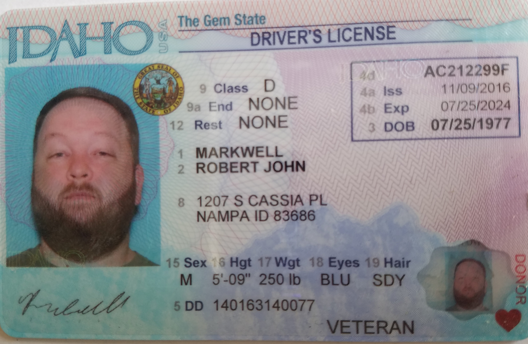 Idaho Driver License