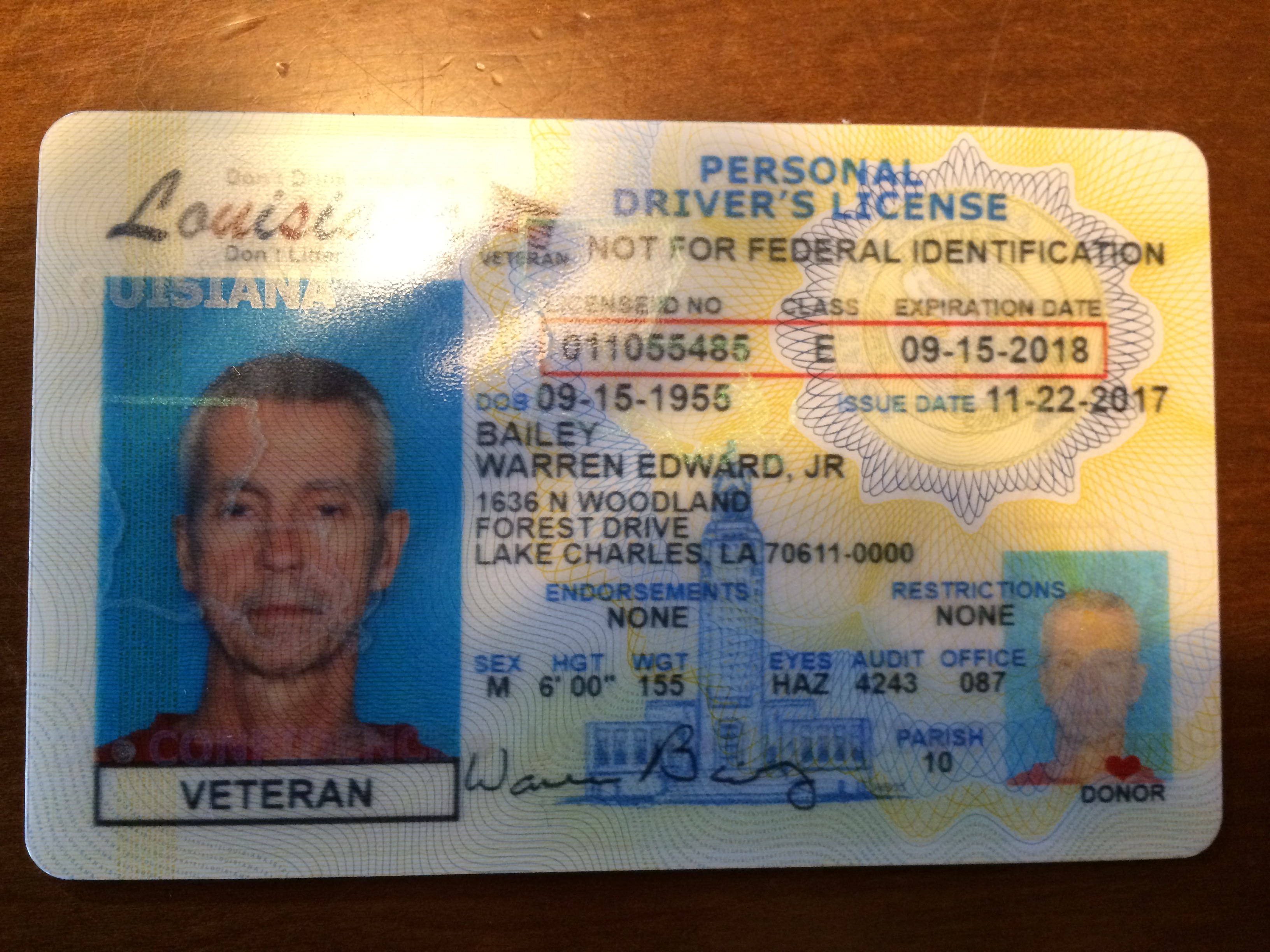 Louisiana Driver License
