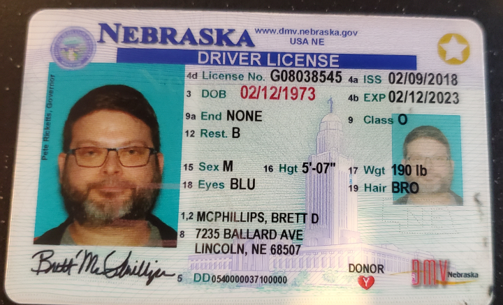 Nebraska Driver License