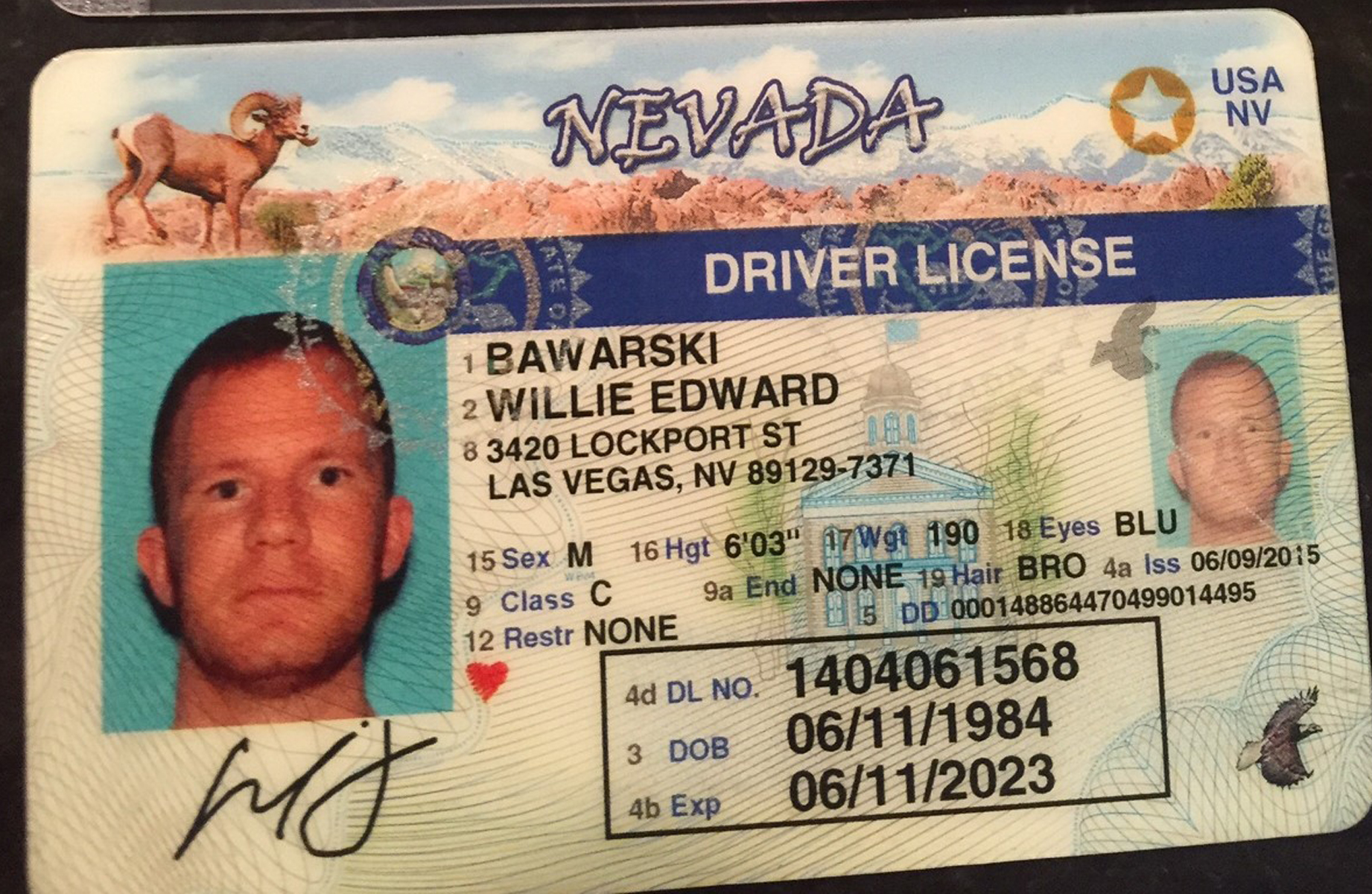 Nevada Driver License