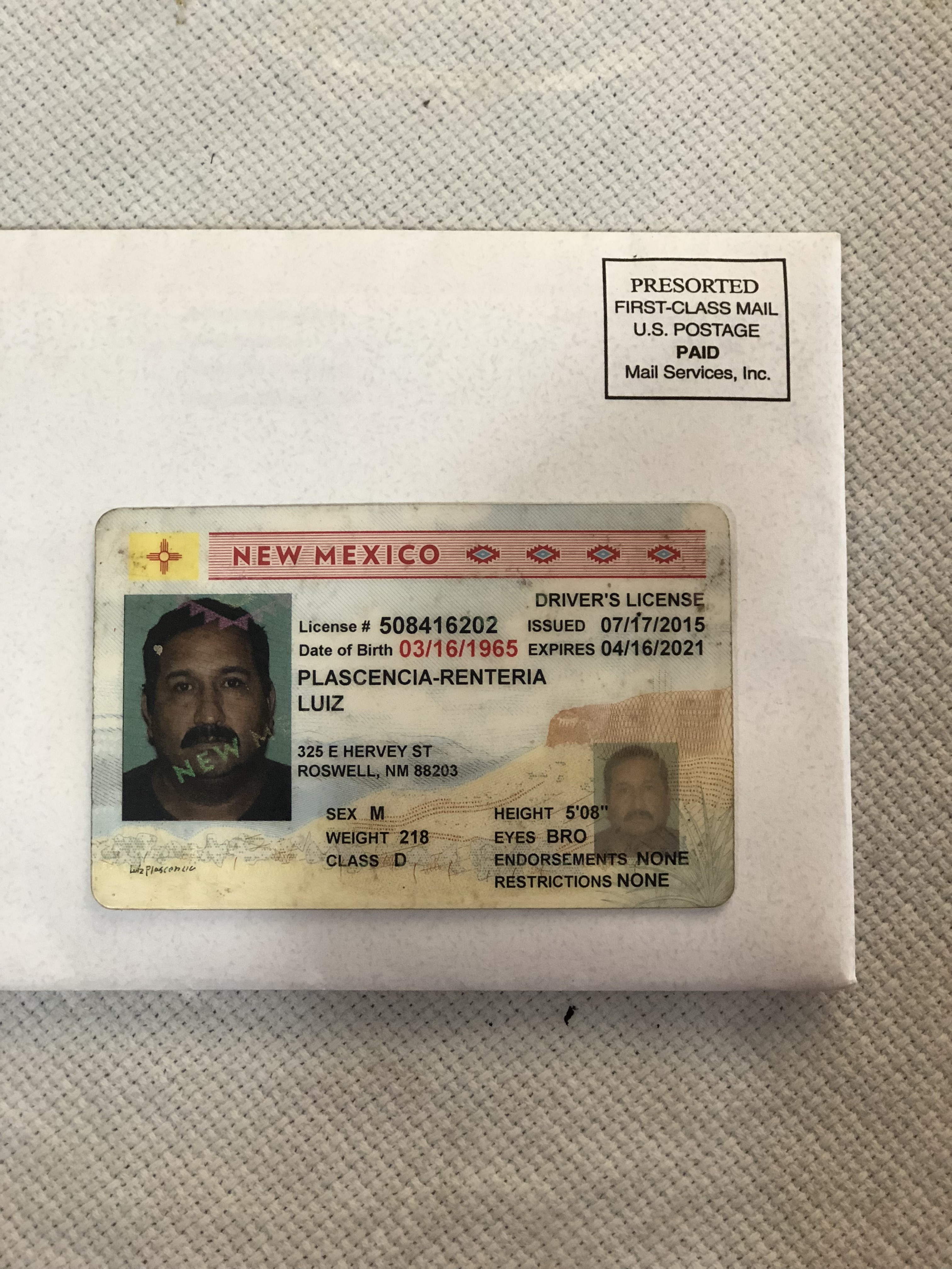 New Mexico Driver License