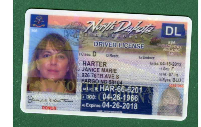 North Dakota Driver License