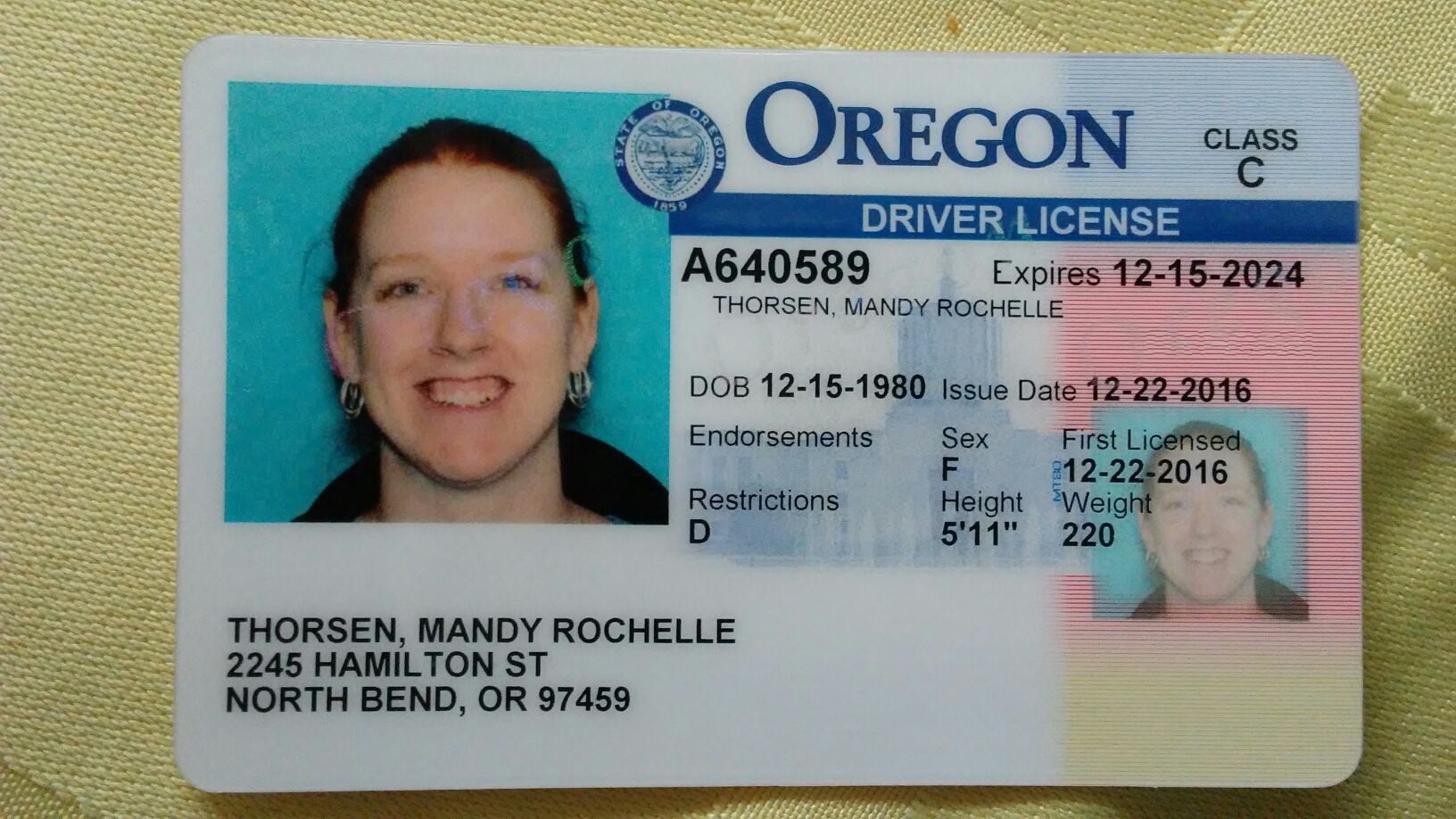 Oregon Driver License