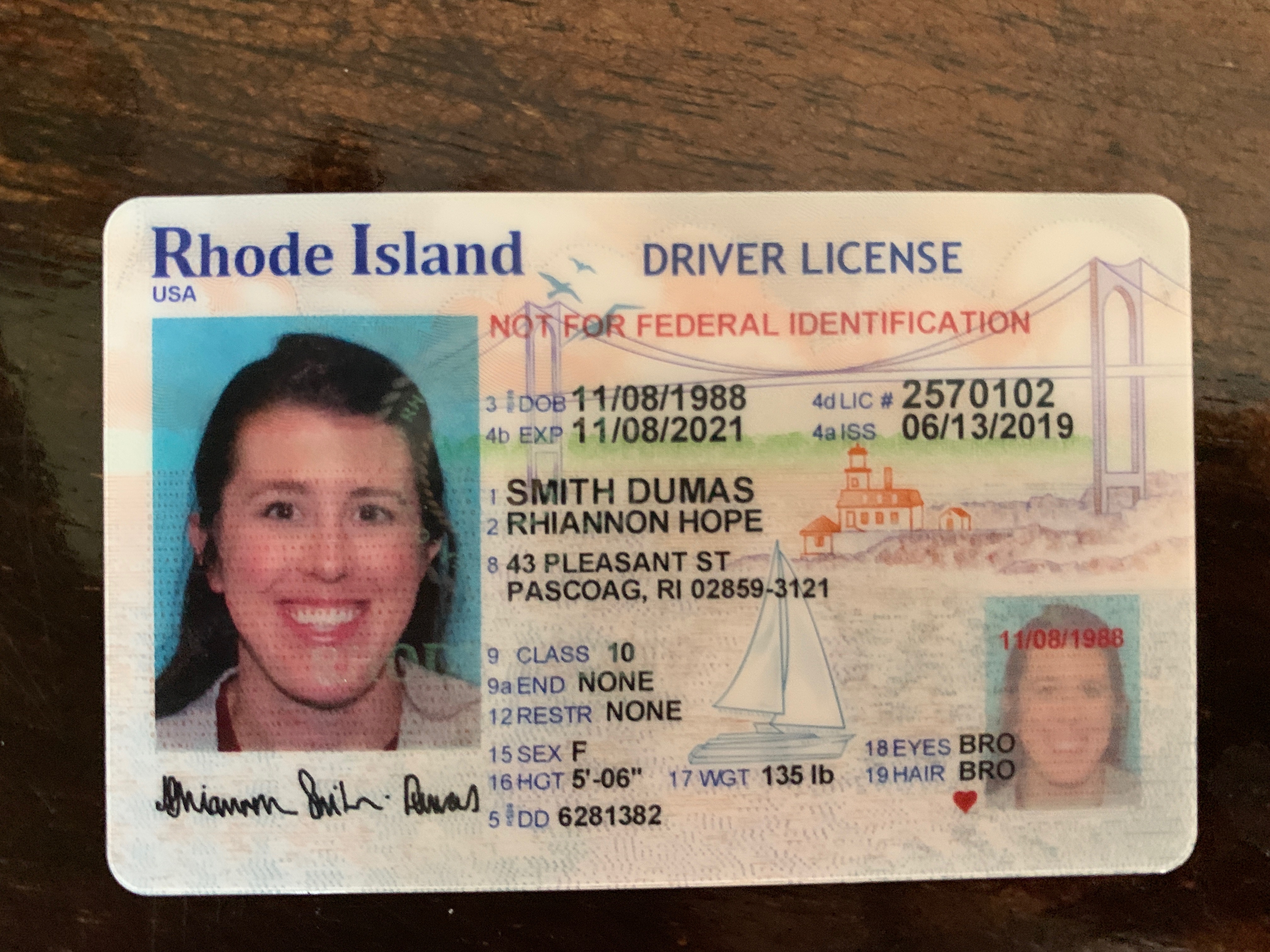 Rhode Island Driver License