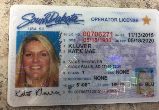 South Dakota Driver License