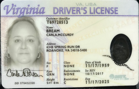 Virginia Driver License