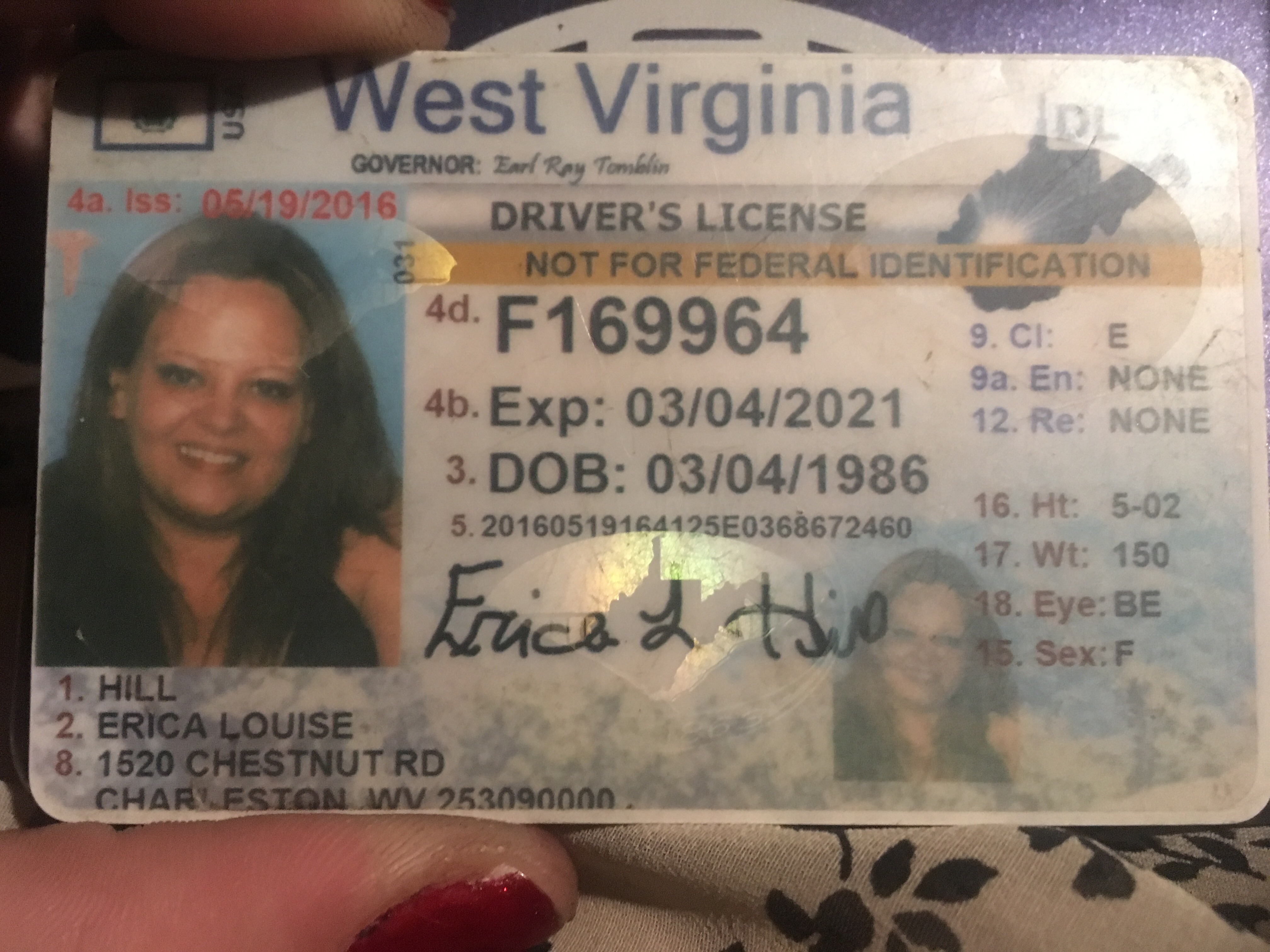 West Virginia Driver License
