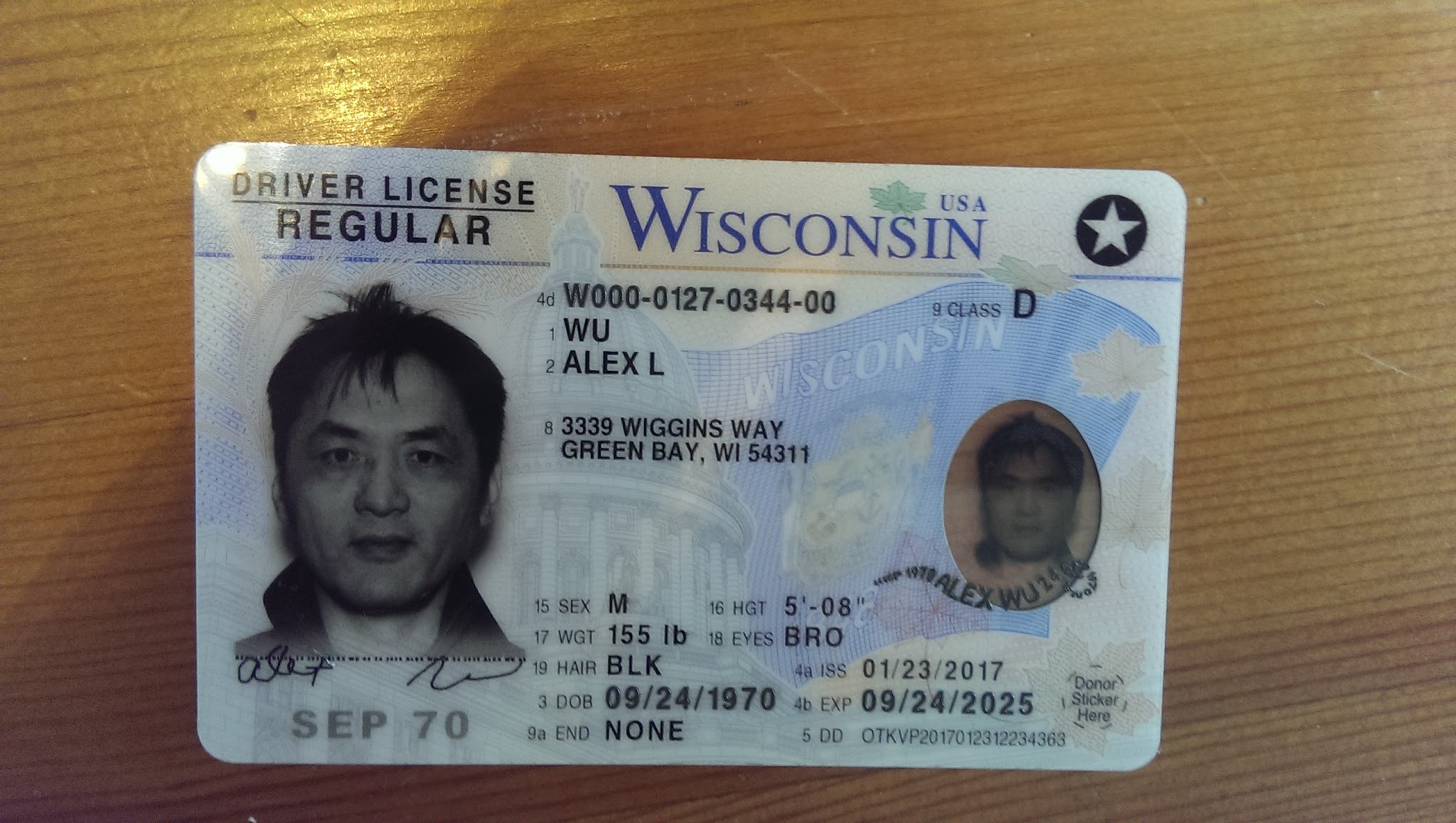 Wisconsin Driver License