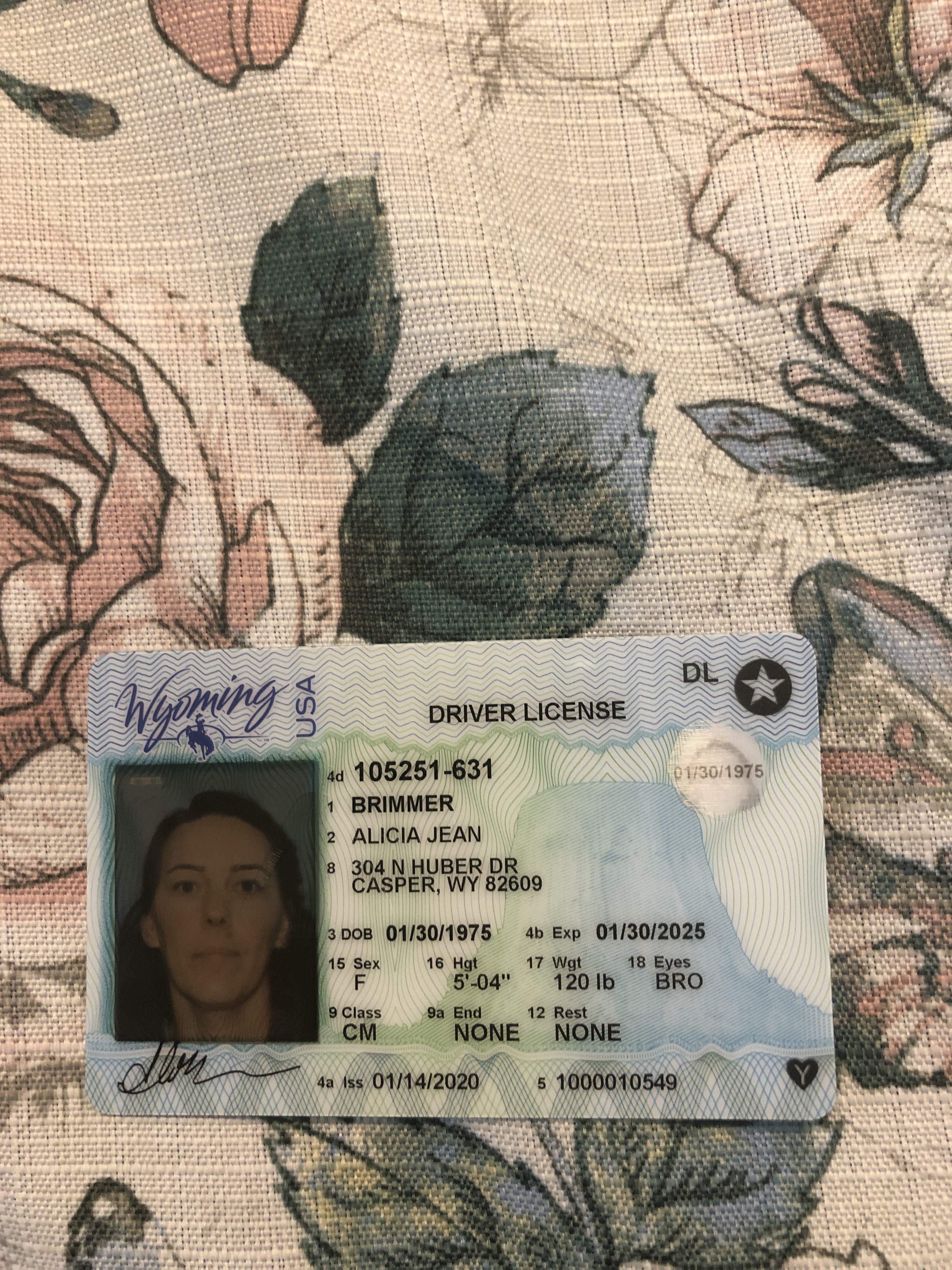 Wyoming Driver License