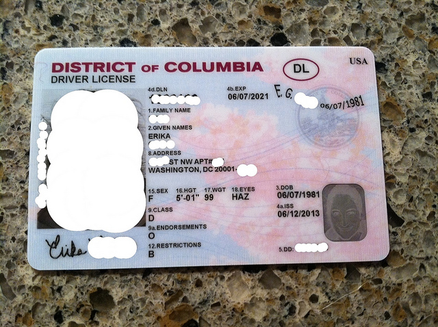 District of Columbia Driver License