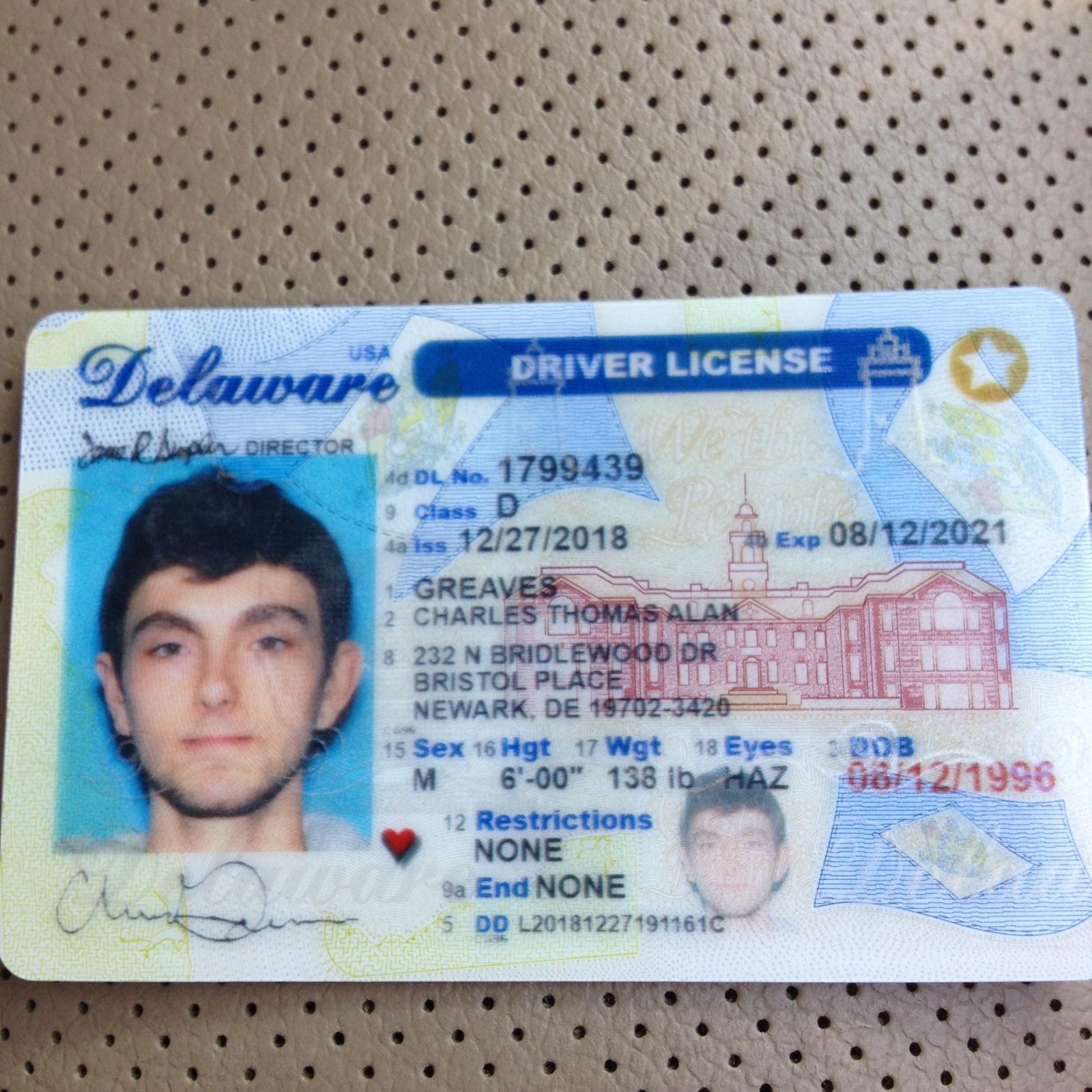 Delaware Driver License